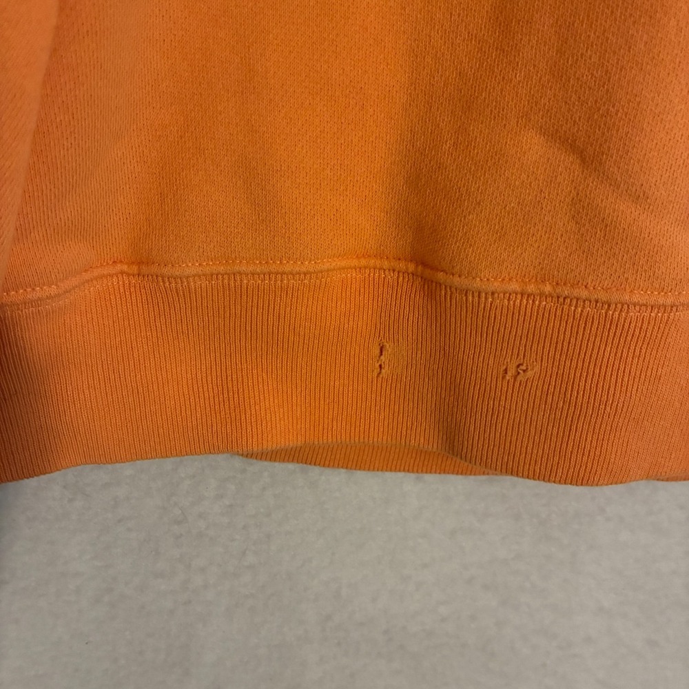 Peanuts x Marc Jacobs Franklin Sweatshirt Size S Orange Distressed Charlie RARE - Picture 8 of 13